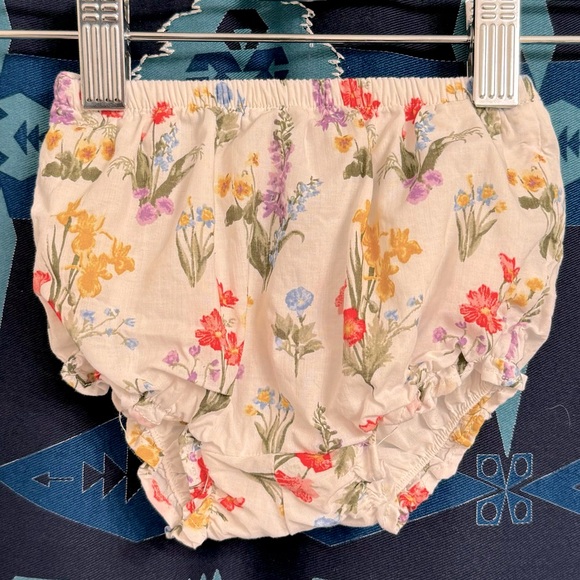 JANIE AND JACK Floral Bubble Sleeve Dress & Bloomer Set - Picture 12 of 15